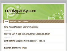 Tablet Screenshot of crankypanky.com